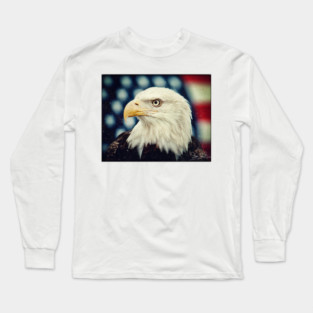Bald Eagle - Freedom and Power - Patriotic Symbol Long Sleeve T-Shirt