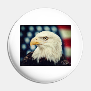 Bald Eagle - Freedom and Power - Patriotic Symbol Pin