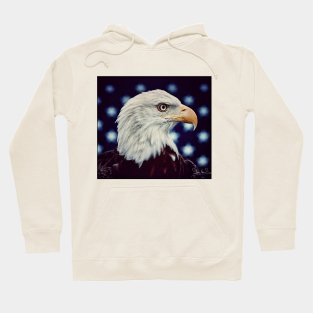 Eagle Symbol of Freedom, Majestic Bird Image Hoodie by Art2Wear