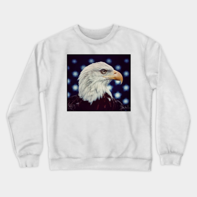 Eagle Symbol of Freedom, Majestic Bird Image Crewneck Sweatshirt by Art2Wear