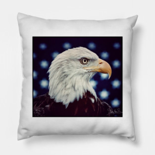Eagle Symbol of Freedom, Majestic Bird Image Pillow