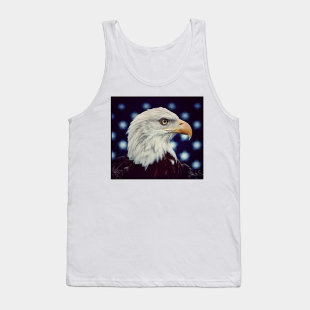 Eagle Symbol of Freedom, Majestic Bird Image Tank Top by Art2Wear