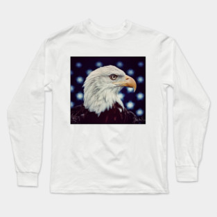 Eagle Symbol of Freedom, Majestic Bird Image Long Sleeve T-Shirt