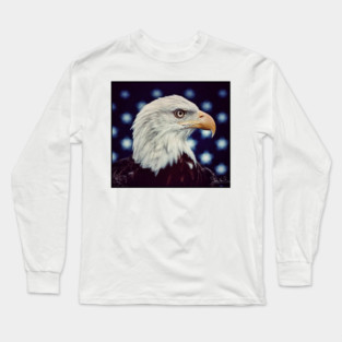 Eagle Symbol of Freedom, Majestic Bird Image Long Sleeve T-Shirt