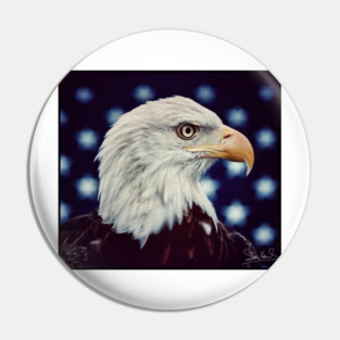 Eagle Symbol of Freedom, Majestic Bird Image Pin