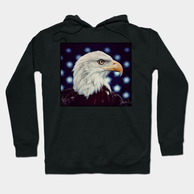 Eagle Symbol of Freedom, Majestic Bird Image Hoodie by Art2Wear