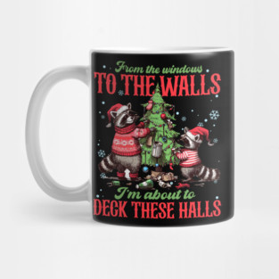 From The Windows To The Walls... Christmas  Raccoons Mug