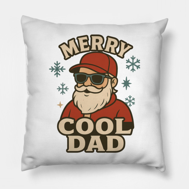 Merry Cool Dad Christmas Gift Pillow by The Fatherhood Brand