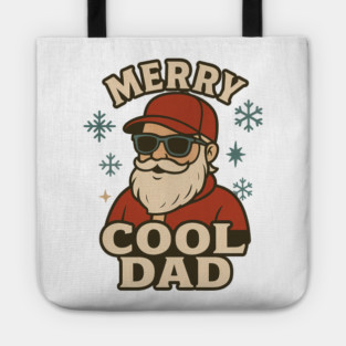 Merry Cool Dad Christmas Gift Tote
