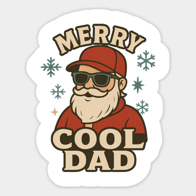 Merry Cool Dad Christmas Gift Magnet by The Fatherhood Brand