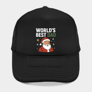 World's Best Dad Christmas Fatherhood Gift Hat