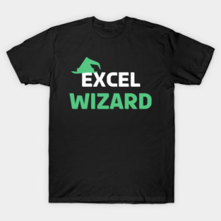 Excel-Wizard Spreadsheet Excel Humor T-Shirt