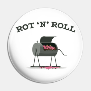 Compost Worm Humor Graphic Pin