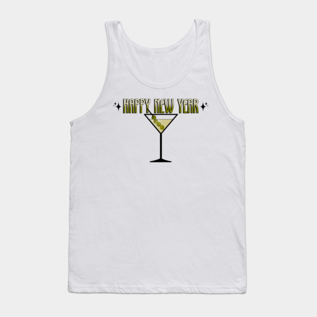 Retro Martini 2025 Happy New Years Tank Top by HolidayBug