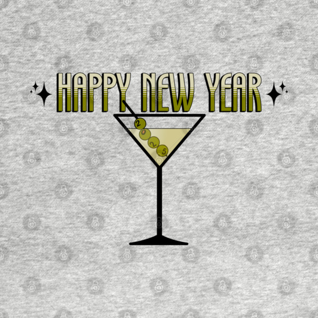 Retro Martini 2025 Happy New Years by HolidayBug