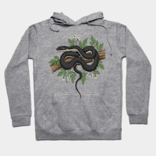 Rat Snake with Woodland Florals Hoodie