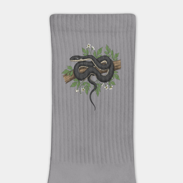 Rat Snake with Woodland Florals by BirdsnStuff