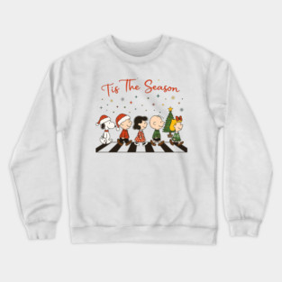 Tis The Season Peanuts Gang Christmas cartoon Crewneck Sweatshirt