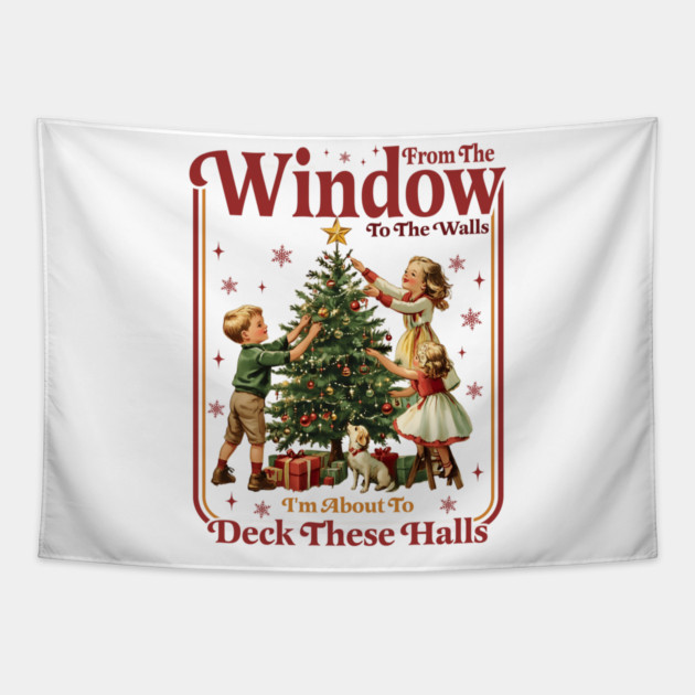 Deck These Halls Tapestry by Litehouse Tees