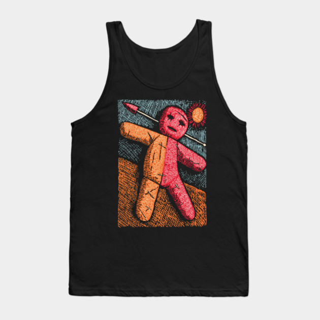 Surreal Voodoo Doll Art | Dark Humor Tank Top by TuncGK