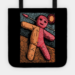 Surreal Voodoo Doll Art | Dark Humor Tote
