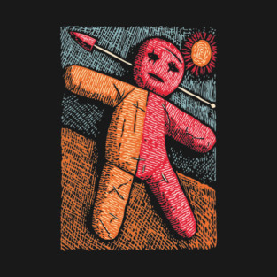 Surreal Voodoo Doll Art | Dark Humor T-Shirt