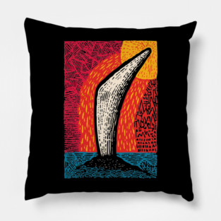 Aboriginal Boomerang Vintage Art Design - Retro Style Pillow