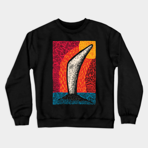 Aboriginal Boomerang Vintage Art Design - Retro Style Crewneck Sweatshirt by TuncGK