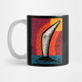 Aboriginal Boomerang Vintage Art Design - Retro Style Mug