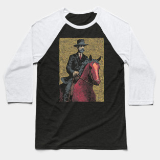 Elegant Victorian Horse and Rider Illustration Art Baseball T-Shirt