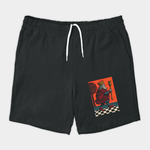 Surreal Chess King Walking with Anxious Expression by TuncGK