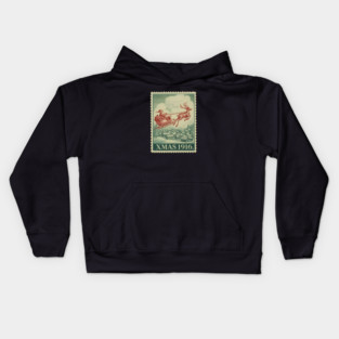 Classic-Christmas-Stamp Kids Hoodie