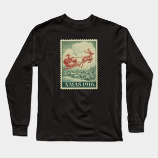 Classic-Christmas-Stamp Long Sleeve T-Shirt