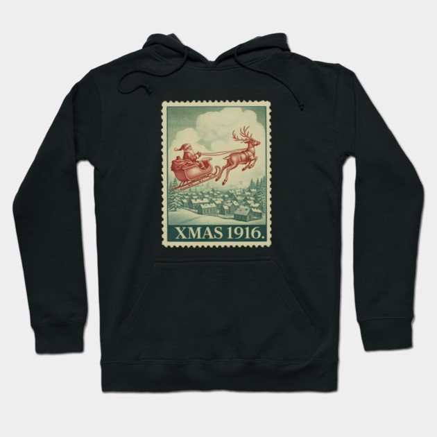 Classic-Christmas-Stamp Hoodie by JessArty
