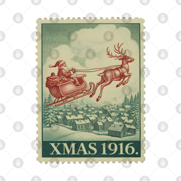 Classic-Christmas-Stamp by JessArty