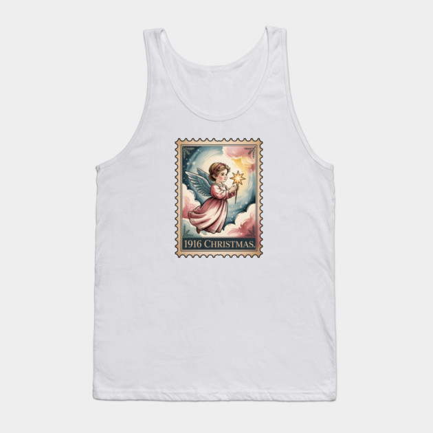 Classic-Christmas-Stamp Tank Top by JessArty