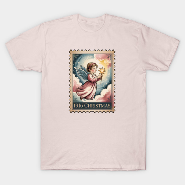 Classic-Christmas-Stamp T-Shirt by JessArty