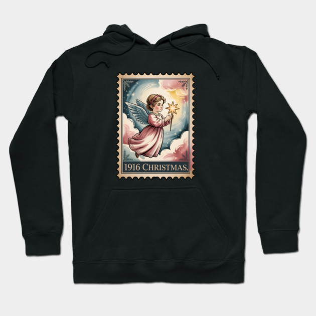 Classic-Christmas-Stamp Hoodie by JessArty