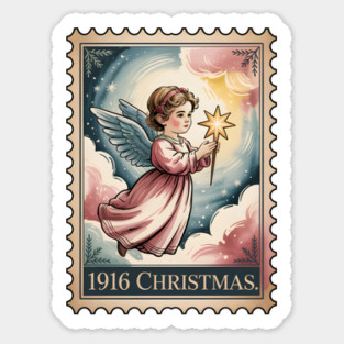 Classic-Christmas-Stamp Magnet
