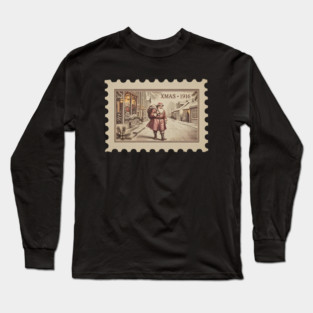 Classic-Christmas-Stamp Long Sleeve T-Shirt