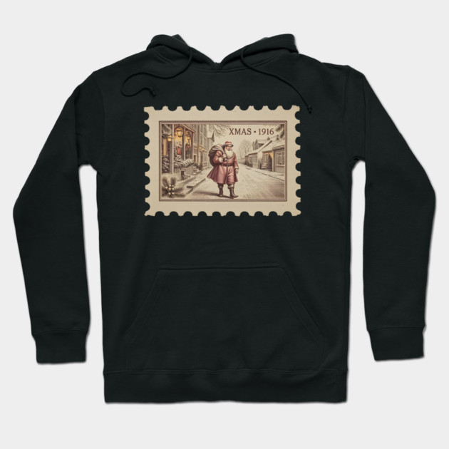 Classic-Christmas-Stamp Hoodie by JessArty