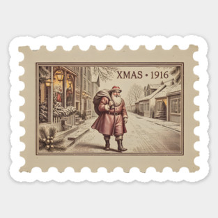 Classic-Christmas-Stamp Magnet