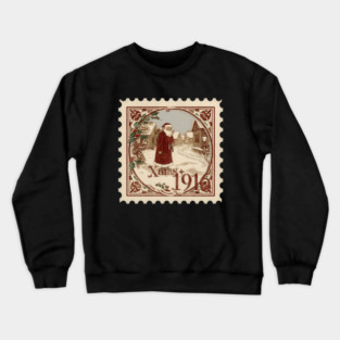 Classic-Christmas-Stamp Crewneck Sweatshirt