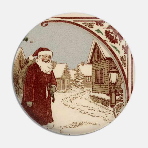 Classic-Christmas-Stamp Pin by JessArty