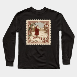 Classic-Christmas-Stamp Long Sleeve T-Shirt