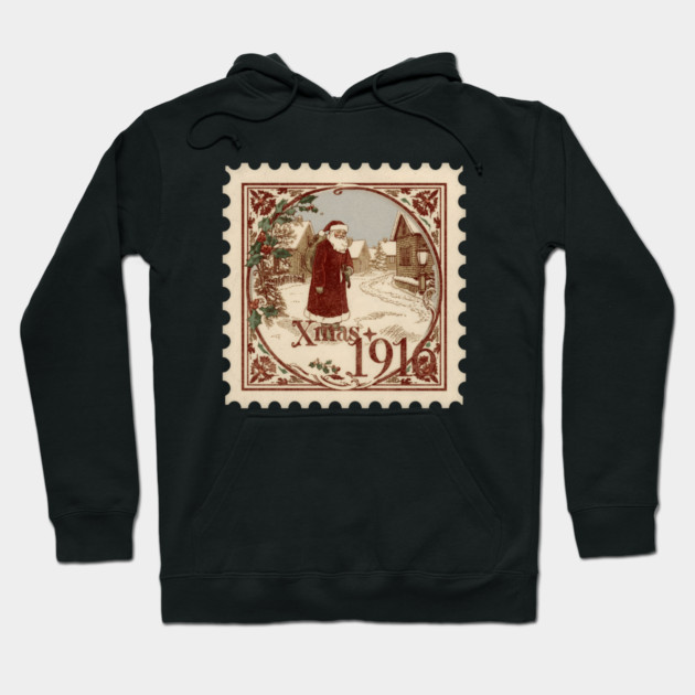 Classic-Christmas-Stamp Hoodie by JessArty