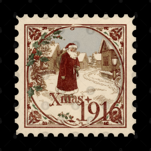 Classic-Christmas-Stamp by JessArty