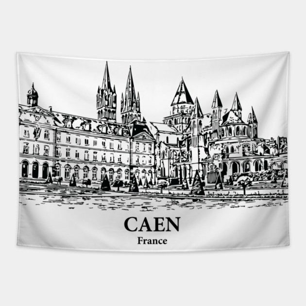 Caen - France Tapestry by Lakeric