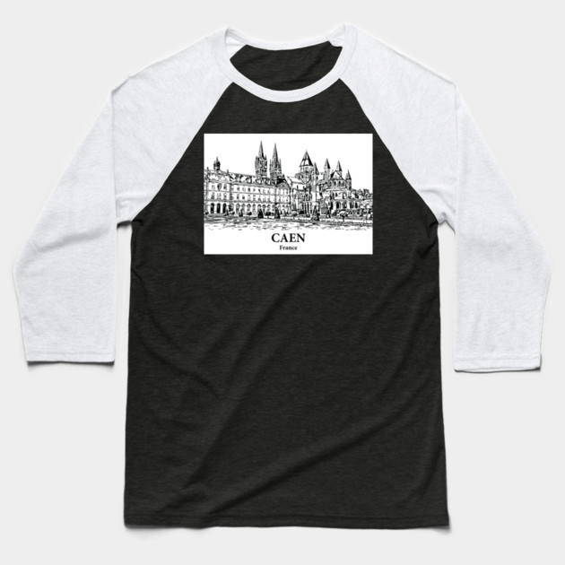 Caen - France Baseball T-Shirt by Lakeric