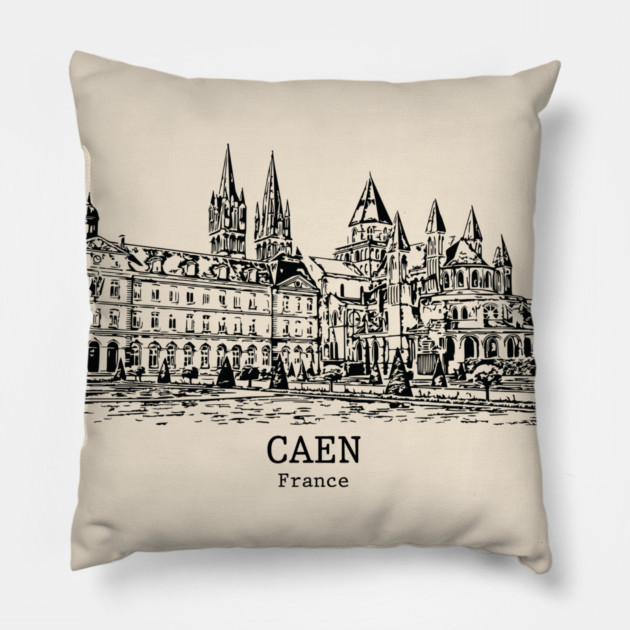Caen - France Pillow by Lakeric